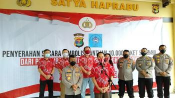 Polda Lampung Apresiasi PSMTI Bantu 10.000 Paket Sembako Untuk Masyarakat
