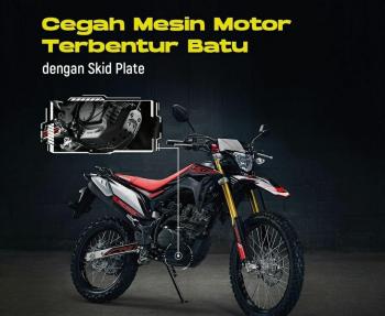 Cegah Mesin Motor Terbentur Batu Dengan Skid Plate