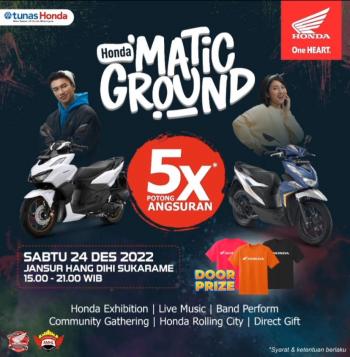 Main Dealer dan Jaringannya NSS Kedaton Kembali Mengadakan Honda Matic Ground