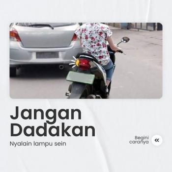 Menyalakan Lampu Sein  Jangan Dadakan Biar Enggak Bikin Pengendara Lain Kagok, Segini Jarak Idealnya 