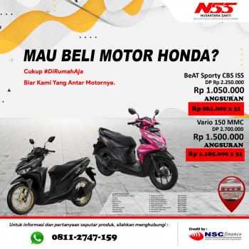 Mau Beli Motor Honda? Beli Motor Mudah, Tinggal Tunggu Di Rumah!