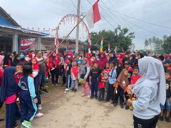 Tutup Rangkaian HUT RI, Dusun Simbaringin Gelar Jalan Sehat