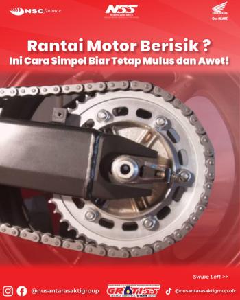 Tips Biar Rantai Motor Mulus dan Awet Ala NSS Pringsewu 