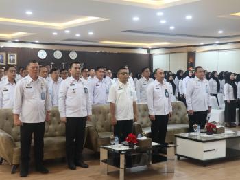 Kantor Wilayah Kementerian Hukum Lampung Laksanakan Kegiatan Penandatanganan Komitmen Bersama Pembangunan Zona Integritas (ZI) dan Pakta Integritas