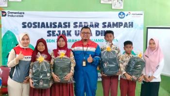 Pertamina Patra Niaga Regional Sumbagsel Ajak Siswa SD di Lampung Jadi Agen Perubahan Kebersihan Melalui Program SIGAP