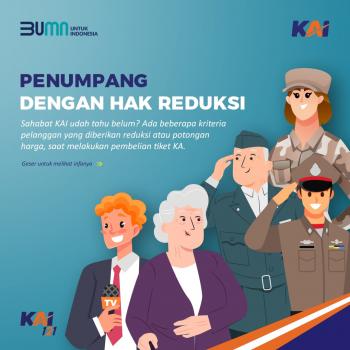 Apresiasi Pelanggan, KAI Berikan Potongan 20% bagi Lansia