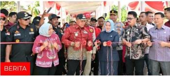 Bupati Lampung Selatan Resmikan Pembangunan Jalan Kabupaten Ruas Tegineneng - Relung Jaya 