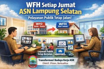 Mulai Jumat Besok ASN Lampung Selatan WFH, Pelayanan Publik Tetap Optimal
