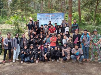 Penghijauan di Lereng Merbabu, Mahasiswa IAIN Salatiga Gelar Kegiatan Bersama Babinsa Koramil 07/ Ngablak 