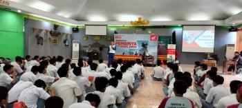 TDM Lampung Kampanye #Cari_Aman di SMKN 5 Bandar Lampung