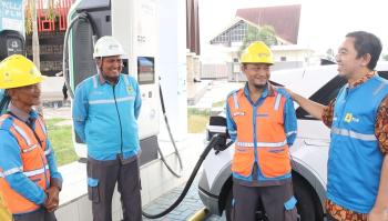 Pasca Lebaran Idul Fitri, SPKLU Tetap Layani Pengguna Mobil Listrik di Lampung 