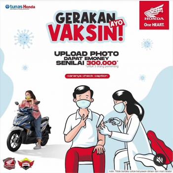 Tunas Honda Bersama Jaringannya Dealer NSS Kedaton Mendukung Gerakan Ayo Vaksin