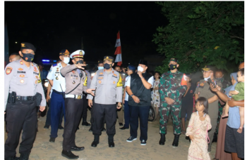 Wabup Azwar Hadi Pimpin Patroli Skala Besar Malam Takbir Idul Fitri 1443 H