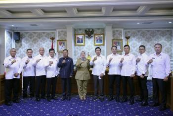 Wagub Chusnunia Terima Kunjungan Tim Praktik Kerja Dalam Negeri Serdik Sespimti Polri Dikreg ke-31
