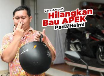 Begini Cara Hilangkan Bau Apek Helm