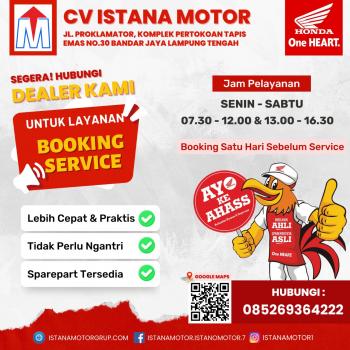 Service Cepat dan Praktis Layanan Boking Service di Istana Motor Bandar Jaya 