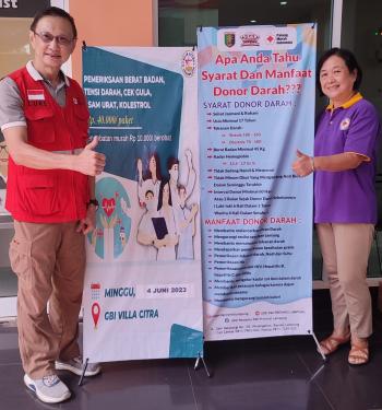 50 Kantung Darah Terkumpul Dalam Kegiatan Baksos Donor Darah di Perumahan Villa Citra 2Â 