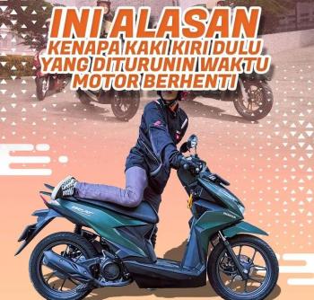 Mengapa Harus Menggunakan Kaki Kiri Saat Berhenti di Sepeda Motor 
