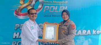 SMSI Raih Penghargaan dari Kapolda Lampung