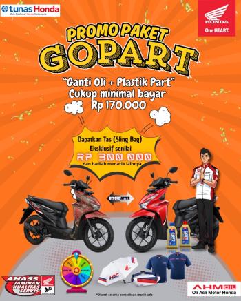 GOPART, Promo Akhir Tahun dari Tunas Motor Pratama: Ganti Oli & Plastik Part Mulai Rp 170 Ribu, Dapat Hadiah Eksklusif!