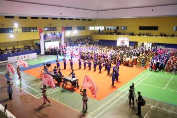 Penjabat Gubernur Lampung Buka Kejuaraan Gubernur Cup VIP Marching Band Competition 2024, Dorong Pengembangan Anak Muda 