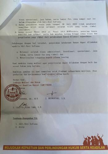 Kuasa Hukum Diduga Tahan Mobil Klien, Klien: Tidak Ada Kesepakatan Jasa Hukum