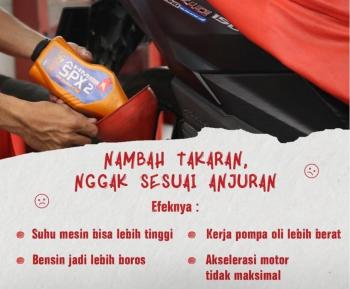 Dampak Negatif Tambah Oli Lebihi Takaran Mesin Motor
