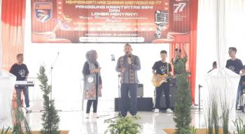 Sejumlah Warga Binaan Tampil di Panggung Kreatifitas dan Seni di Rutan Bandar Lampung
