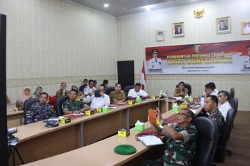 Pemprov Lampung Mengikuti Rapat Koordinasi Pengendalian Inflasi Daerah Bersama Mendagri