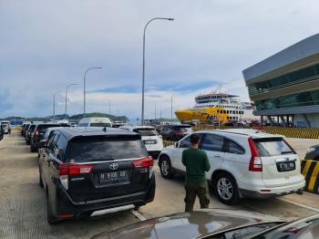 Jelang Nataru Ramai, Begini Situasi Pelabuhan Bakauheni 24 Desember 2021 Cuaca Cerah