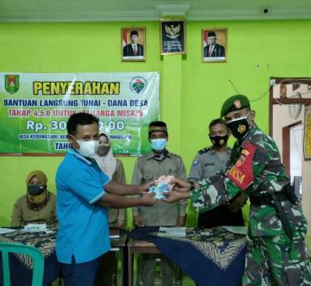 Penyaluran BLT Kepada Warga Dipantau Langsung Babinsa