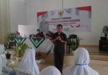 Ketua DPRD Sosialisasi PIP dan WK di SMK Muhammadiyah Kalierjo