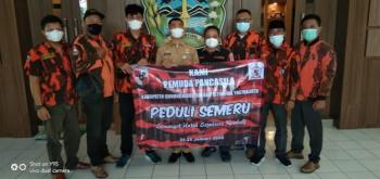 Bupati Gunungkidul Melepas Relawan Pemuda Pancasila Untuk Gelar Bakti Sosial Korban Letusan Gunung Semeru