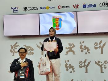Shorinji Kempo Persembahkan 1 Emas untuk Lampung di PON Beladiri