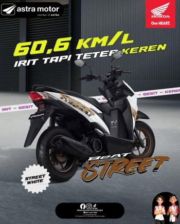 Solusi Berkendara Irit dan Bergaya, Honda BeAT Street Jadi Andalan Anak Muda Lampung