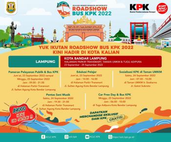 Roadshow Bus KPK Bakal Sambangi Kota Bandar Lampung