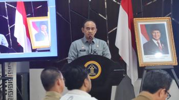 Kantor Wilayah Kementerian Hukum (Kanwil Kemenkum) Lampung bersama Badan Pembinaan Hukum Nasional (BPHN) Kementerian Hukum RI melaksanakan Pelatihan Paralegal