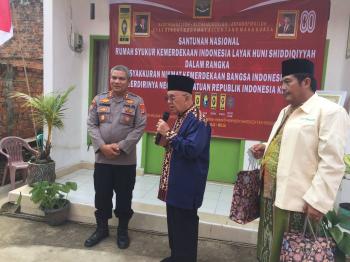 Rumah Syukur Kemerdekaan Hadir di Lampung, Dhibra Shiddiqiyyah Bangun 12 Unit untuk Warga