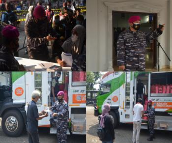 Vaksinasi Tahap Ke-2 Covid 19 Dilaksanakan di Bapra Marinir Jakarta