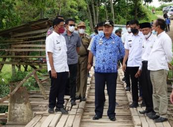 Asyik, Jembatan Penghubung Kecamatan Seputih Agung-Way Pengubuan Akan Segera Dibangun
