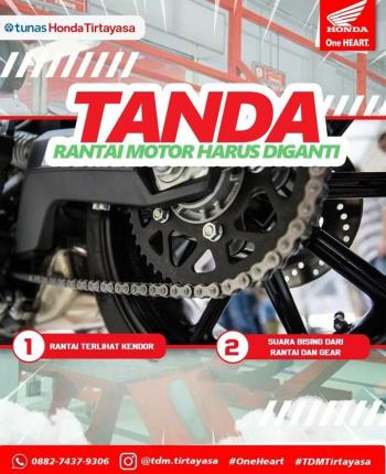 Jangan Di Paksa Jalan, Begini Ciri Rantai Motor Harus Ganti Baru 