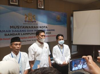 Nur Iwan Subakti Nahkodai KADIN Kota Bandar Lampung Periode 2022-2027