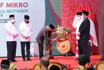 Wapres Maruf Amin Resmikan Bank Wakaf Mikro Ponpes Muhammadiyah Sabilil Muttaqien di Metro