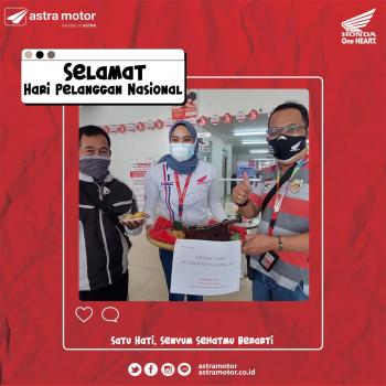 Sambut Hari Pelanggan Nasional 2021, Astra Motor Natar Hadir Dengan Satu Hati Kita Peduli
