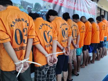 12 Pelaku dan 1 Penadah Curanmor Berhasil Dibekuk Polresta Bandar Lampung 