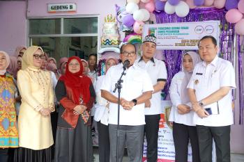 Pj. Gubernur Lampung Pantau Pelaksanaan Program Pelayanan Kesehatan Gratis di Puskesmas Gedong Tataan
