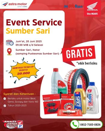 Astra Motor Natar Gelar Event Service Murah di Sumber Sari
