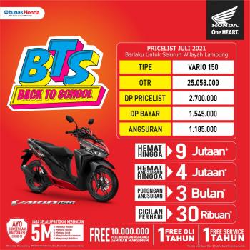 Beli Honda Vario 150 Dapat Promo BTS