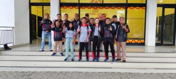 Bawa Misi Emas, Lima Atlet Wushu Lampung Bertolak ke PON Beladiri Kudus