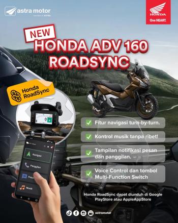 New Honda ADV160 Hadir dengan Fitur RoadSync, Touring Makin Canggih dan Terkoneksi!